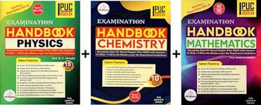 SPR 1st PUC Handbook - PHYSICS. CHEMISTRY. MATHEMATICS|Set Of 3 Books|Chapter Wise MQPS With Answers-15 MCQ + 5 Fill In The Blanks - 15 Solved Papers|For 2023-24|