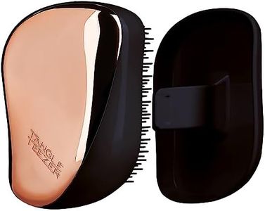 Tangle Teezer | The Compact Styler Spazzola per capelli districante | Da viaggio con copertura protettiva e design a due denti | Perfetta per capelli bagnati, secchi e volanti | Rose Gold Black