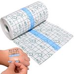 Transparent Flexible Adhesive Bandage, Waterproof Clear Film Dressing Bandages, Stretch Adhesive Bandages Shower Shield Dressing Tape for Tattoos Aftercare Swimming (7cm x 11 Yard)