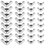 SUNYOK 60pcs Wing Nuts M4 M5 M6 M8 Wing Nuts Assorted Stainless Steel Wing Nuts Butterfly Wing Nut for DIY Tools Machinery Electronic Equipment