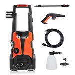 OFCASA Pressure Washer 1900W 150 Bar 450L/H Power Washers, High Pressure Washer Jet Washer for Cleaning Cars Patio Garden Yard Lawns Fences Driveways