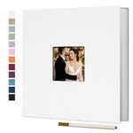 Vienrose Large Photo Album Self Adhesive for 4x6 8x10 Pictures Scrapbook Album DIY 40 Blank Pages with A Metallic Pen