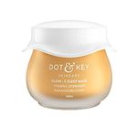 Dot & Key Glow - C Sleep Mask, Vitamin C Overnight Radiance | Face Mask for Glowing Skin | With Vitamin C + Hyaluronic Acid | Paraben Free | For Women & Men | For All Skin Types | 60ml