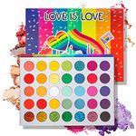 Beteligir 35 Colors Eyeshadow Makeup Palette, Highly Pigmented Colorful Long Lasting Waterproof Eye Shadow, Shimmer Matte Glitter Metallic Dramatic Eyes Shadow Make Up Pallet Cosmetics Gift Kit (35C)