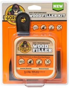 Gorilla All Purpose Wood Filler Wood Repair Kit with Putty Knife and Sanding Block