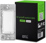 Zooz 700 Series Z-Wave Plus S2 On Off Switch ZEN76, White | Simple Direct 3-Way and 4-Way Solution (Works with Regular Switches, No Aux Switch Needed) | Z-Wave Hub Required