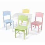 Kidkraft 26101 Nantucket Table and 4 Pastel Chairs