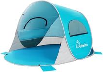 WolfWise Pop up Beach Tent Sun Shelter for 2/3/4/6 Person, Instand Easy Setup Popup Beach Shade Canopy, Portable & Foldable Beach Tents with UPF50+ UV Protection