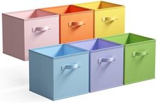 GRANNY SAYS Cube Storage Boxes, Pack of 6 Storage Cubes 27x27x27, Square Storage Boxes for Shelves, Collapsible Storage Cube Boxes, Kallax Storage Boxes for Organising Clothes Kids Toys, Colorful