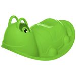 Kids Plastic Seesaw Outdoor Garden Rocker Turtle Character Childrens Toys Play (Green)