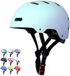 Skateboard Bike Helmet for Adults Women Men Youth Kids (2-3-5-8-14+ Years Boys Girls) - Lightweight Multi-Sport Adjustable Helmets for Bicycle Skateboard Scooter Skate Cycling