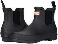 HUNTER Boots Women's Original Chelsea Boot, Black, 7