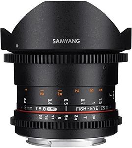 Samyang 8 mm T3.8 VDSLR II Manual Focus Video Lens for Canon DSLR Camera