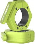 Forcefree+ Barbell Clips (Pair), Magnetic Barbell Clamps, Quick Release Olympic Barbell Clamps with Anti Slip TPR Grip, Barbell Collars for Secure Weightlifting & Powerlifting (MAG-Green)