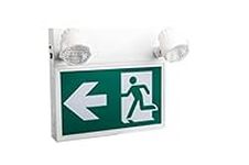 M.T.C Canada LED STEEL RUNNING MAN EXIT SIGN COMBO CSA Certified With 2 Head LED 2Wx2 Input Voltage 120-347V Include 3 Type Running Man Faceplate For Sale (Pack of 1 Pc)