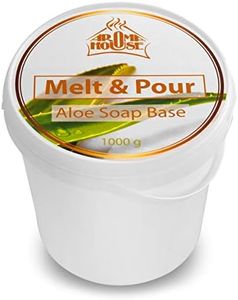 Base de Savon de Glycérine Aloe Vera 1kg - CRYSTAL ALOE 1 000g - Fait à la Main - Convient à Tous les Types de Peau - Base de Savon Ultra Hydratante - Beau Cadeau