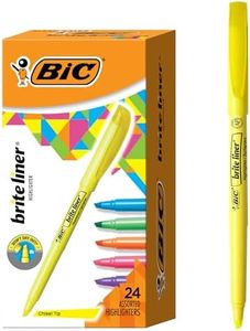 BIC Brite Liner Highlighter Pocket, Chisel Tip, 24-Count Box, Assorted