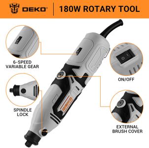 DEKOPRO 170W Rotary Tool Kit – Multi-Purpose Electric Grinder Set