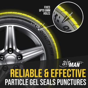 AirMan ResQ Tyre Repair Kit – Emergency Car Tire Inflator & Sealant