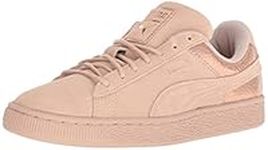 PUMA Women's Suede Platform Core Fashion Sneaker, Tan-Beige, 7.5