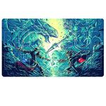 sabermaster Card Rubber Mat Duel Mat Gaming Competition Pad Mat Card Binder Deck 23.6x13.7in (Painting 2)