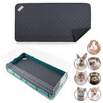 LuftPets Guinea Pig Cage Liner Washable for Midwest (1-Pack) | Easy to Clean Rabbit Cage Liner| Soft and Reusable Hamster Bedding & Guinea Pig Mat|