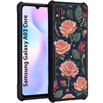 COBERTA Slim Shockproof 360 Degree Protection Design Back Cover Case for Samsung Galaxy A03 CORE | (Roses Confetti)