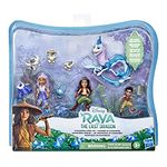 Disney's Raya and The Last Dragon Kumandra Story Set, 7 Dolls and Doll Accessories, Raya, Sisu Human, Ongis, Boun, and Sisu, Toy for Kids