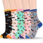 Belloxis Sausage Dog Gifts Dachshund Socks Sausage Dog Socks Women 4-7 Gifts for Women Dachshund Gifts