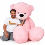 ToYBULK® 6.5 Feet Giant Pink Teddy Bear – Extra Large Soft Plush Stuffed Animal Toy for Kids, Girls, Boys, Adults | Cuddly Gift for Valentine’s Day, Birthdays, Anniversary (Pink)