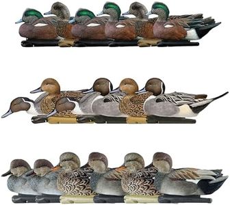 Avian X Topflight Wigeons Decoys with Topflight Pintails and Gadwall Decoys, Realistic Floating Decoys, 6 Pack Each, Multicolor