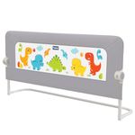 Hopop Baby Bed Rail Guard for Baby Safety | Bed Railing for Safety | Foldable Single Bed Side Protector for Falling | Adjustable Height | Bed Rails |183cm x 69 cm | Grey