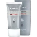 Altruist Dermatologist Sunscreen Fluid SPF30 – Superior 5star UVA protection by Dr Andrew Birnie premium antioxidant face protection, White, Unscented, 50 millilitre