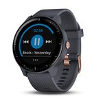 Garmin vívoactive 3 Music, GPS Smartwatch with Music Storage and Built-In Sports Apps, Granite Blue/Rose Gold