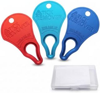 XuanShiTangMen Tick Remover Tool 3 Pack – Portable Tick Key for Pets, Dogs, Animals, and Humans – Quick & Safe Tick Removal Tool – Essential Outdoor Camping Gear for Easy and Reliable Use