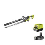 RYOBI ONE+ Akku-Heckenschere RY18HT45A-120, 18Volt, Li-Ionen Akku 2.0Ah, Black, Industrial, Wireless, Reciprocating Hedge Trimmer