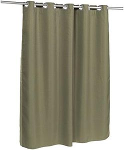 Carnation Home Fashions SCPRE-WAF/42 Pre Hooked Waffle Weave Fabric Shower Curtain, Sage