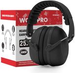 WORKPRO Noise Cancelling Headphones for Kids, NRR 25dB Kids Ear Protection for Autism, Noise Reduction Safety Ear Muffs for Concentration Shooting Range DIY, Black