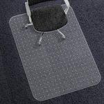 WASJOYE Carpet Chair Mat for Home Office, 75 * 120cm Lay Flat without Curling Non-slip Carpet Protector Chair Mat, Transparent Clear Carpet Floor Protector Mat for Home Computer Desk Rolling Chair