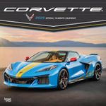 Corvette OFFICIAL | 2025 12 x 24 Inch Monthly Square Wall Calendar | BrownTrout | Chevrolet Motor Muscle Car