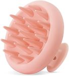 HEETA Scalp Massager Hair Growth, Scalp Scrubber with Soft Bristles, Integrated Silicone Design, Scalp Exfoliator for Dandruff Removal & Relax Scalp, Shampoo Brush Fit Wet Dry Hair Use, New Pink