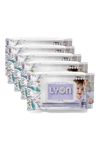 Lyon baby wet wipes with lid enriched with aloe vera and vit e (80 wipes per pack) Pack of 5