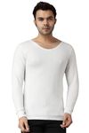 FF Winterwear Thermal Vest for Men, Long Sleevs Upper Innerwear Warmer Round Nack Vest for Winters Size - 3XL (Color - White)