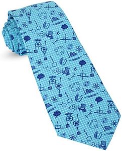 John William Clothing Premium Funny Ties For Men: Woven Conversational Ties: Holiday Novelty Neckties - Physics Science Math