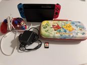 Nintendo Switch V1 Console Bundle *Tested Working* HAC001 Super Mario RPG