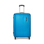 Safari Glimpse 79 Cms Large Check-in Trolley Bag Hard Case Polycarbonate 4 Wheels 360 Degree Wheeling System Luggage, Trolley Bags for Travel, Speed_Wheel Suitcase for Travel, Electric Blue