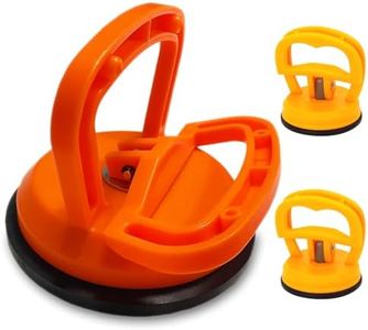 Tricess Dent Puller, Car Dent Puller Suction Cup (2 Small + 1 Large), Car Body Paintless Dent Removal Repair Tool, Suction Cup Handler Lifter for Moving Mirror, Glass and Tiles, Orange