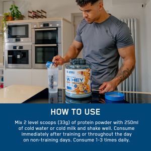 Applied Nutrition Critical Whey Protein Powder, 2kg – White Choco Hazelnut, 24g Protein, BCAAs & Glutamine