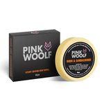 Pink Woolf Shaving Soap REFILL for Men – OUDH & SANDALWOOD Wet Shave Soap with Rich Creamy Lather & Smooth Razor Glide for Safety Razor & Brush Shaving – 50g