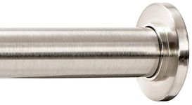 Ivilon Tension Curtain Rod - Spring Tension Rod for Small Windows or Shower, 16 to 24 Inch. Brushed Nickel